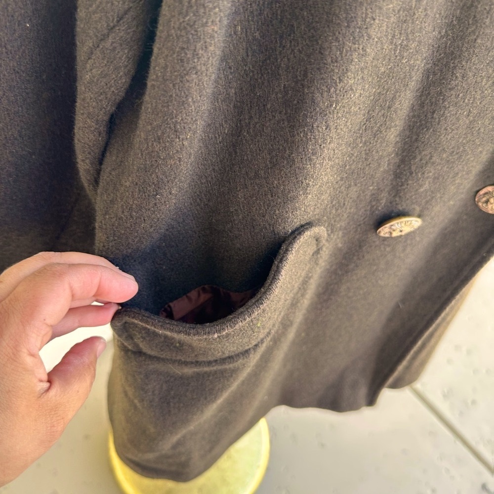 Vintage Brown Wool Coat - image 4